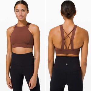 Lululemon Size 2 W2CNUS Strong at Heart Bra Medium Support Ancient Copper